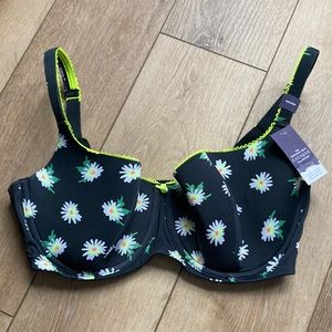 NWT CACIQUE DAISY SCOOP MICRO PICOT TRIM BALCONETTE BRA sz 40DDD